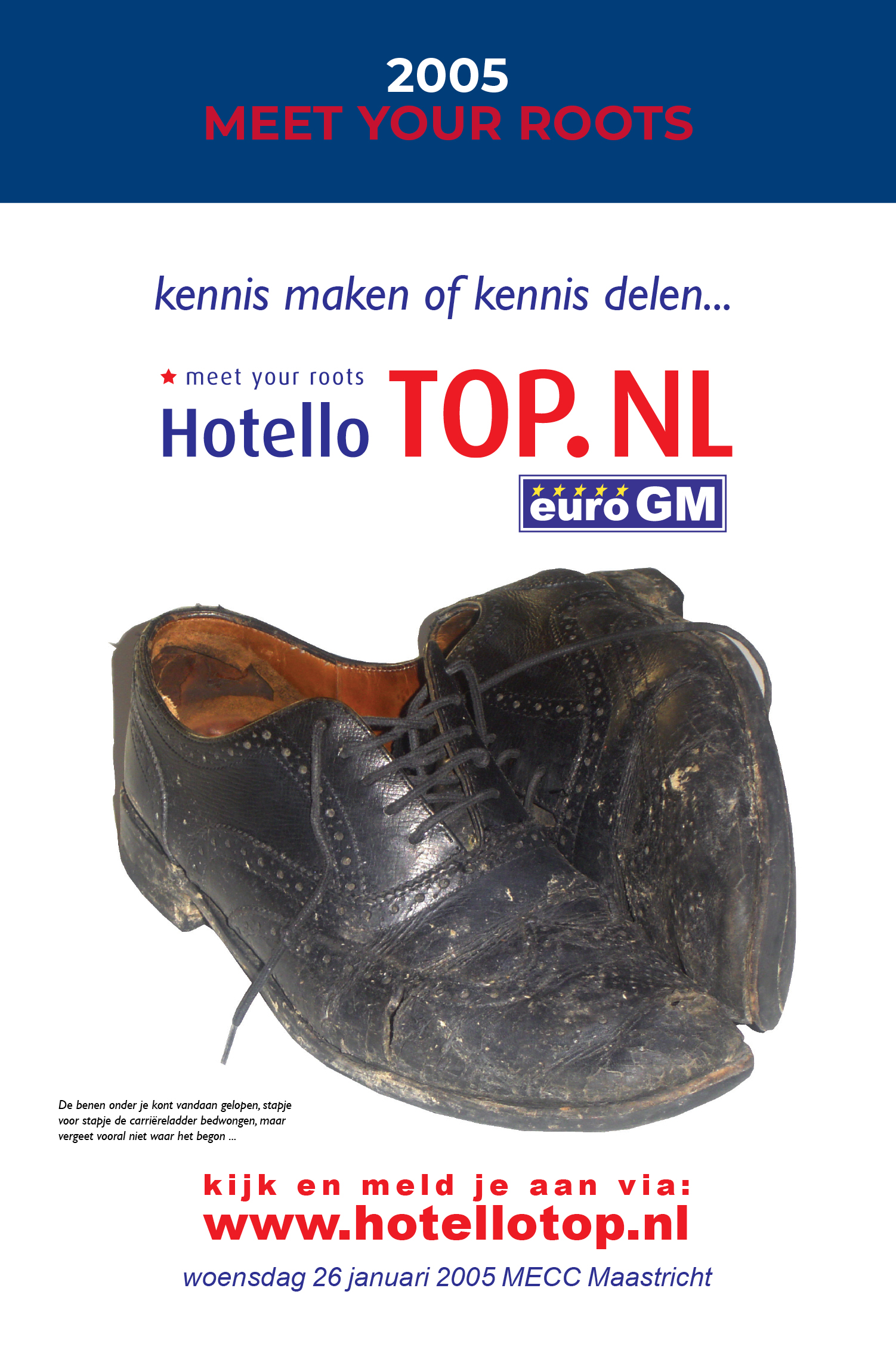 Het affiche van de eerste HotelloTOP in 2005